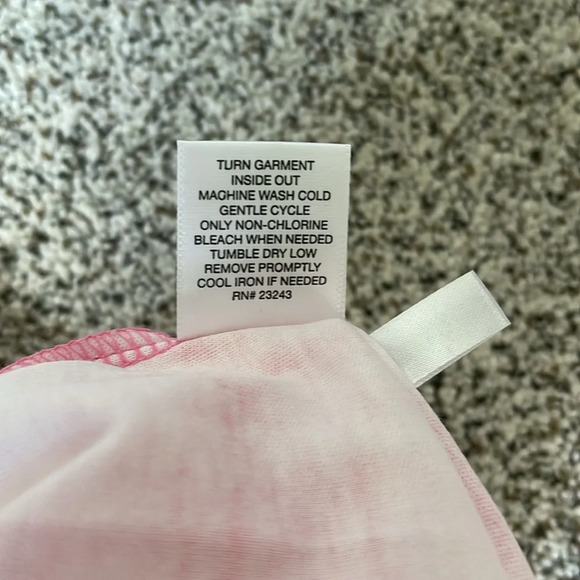 New York & Company Tie Dye Romper Sz L Pink & White 2 Front Pockets New With Tag - Picture 5 of 8